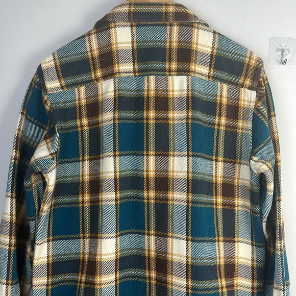 Outerknown Yellow and Blue Plaid Shirt - Picture 10 of 16